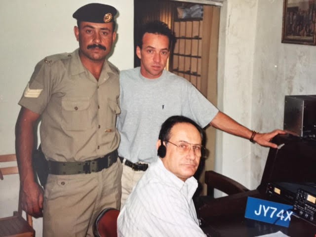 Amir 4X6TT and Ami 4X4DK, operating as JY8DK in Amman, Jordan.