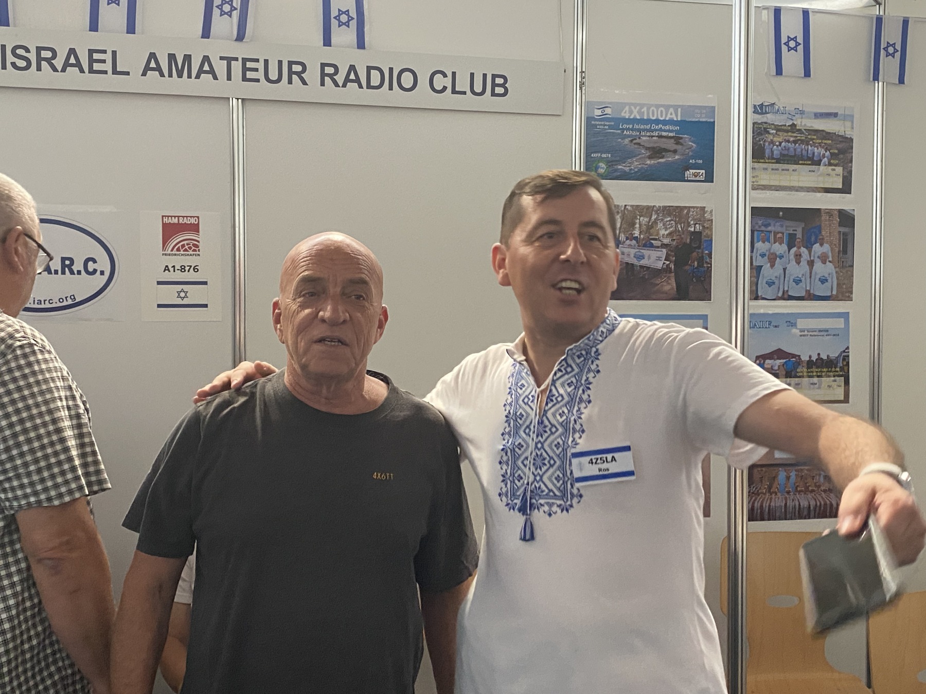 Amir with fellow amateur radio operators. 24 June 2022.